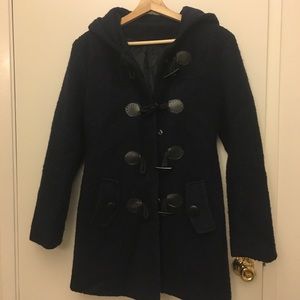 Navy blue pea coat